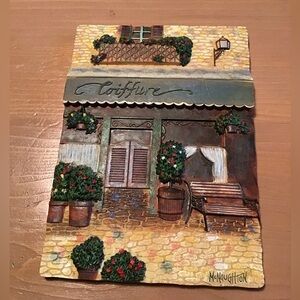 MCNAUGHTON WALL PLAQUE TILE COIFFURE 3D SIGNED GC NO ISSUES